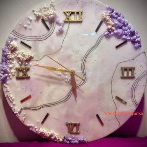 Resin wall clock .